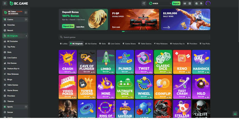 Experience the Future of Gambling Play with Crypto at BC.Game